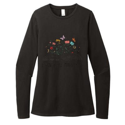 Helping Little Minds Grow Wildflowers Teacher Back To School Womens CVC Long Sleeve Shirt