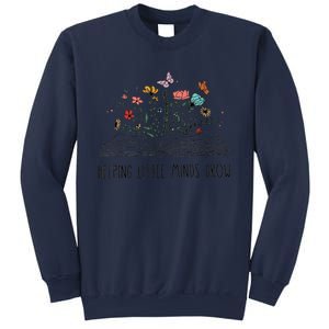 Helping Little Minds Grow Wildflowers Teacher Back To School Sweatshirt