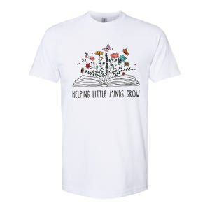 Helping Little Minds Grow Wildflowers Teacher Back To School Softstyle CVC T-Shirt