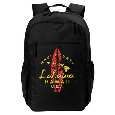 Hawaii Lahaina Maui Vintage Hawaiian Islands Surf Gift Daily Commute Backpack