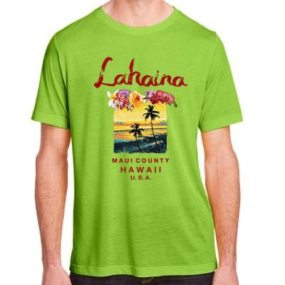 Hawaii Lahaina Maui Vintage Hawaiian Adult ChromaSoft Performance T-Shirt