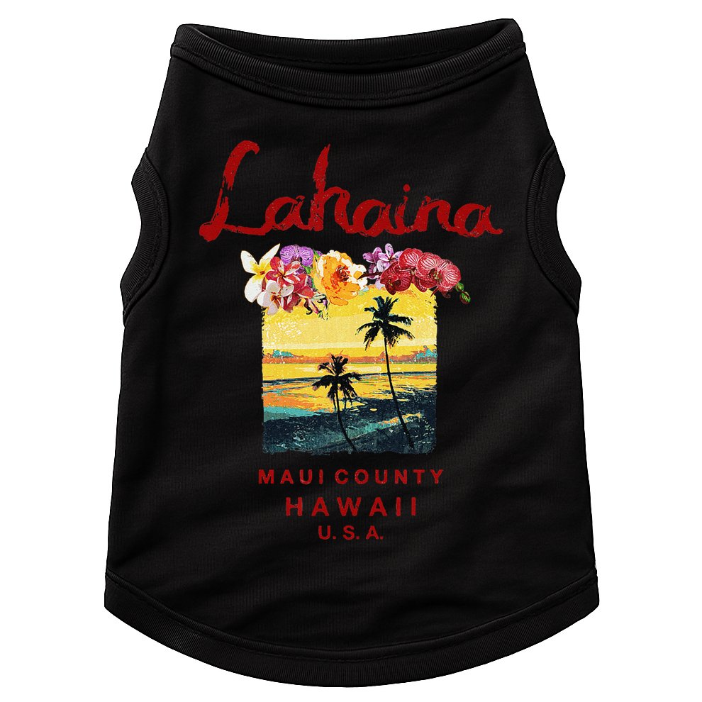 Hawaii Lahaina Maui Vintage Hawaiian Doggie Tank