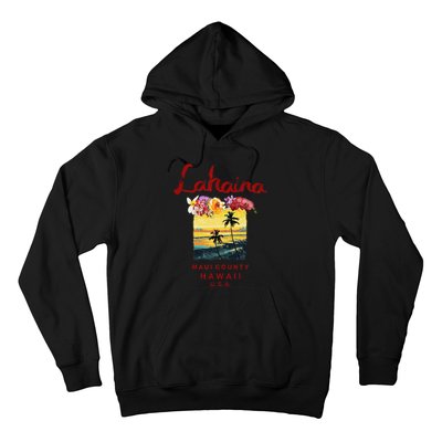 Hawaii Lahaina Maui Vintage Hawaiian Hoodie