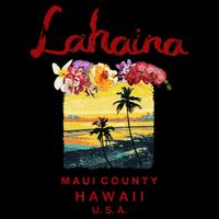 Hawaii Lahaina Maui Vintage Hawaiian Long Sleeve Shirt