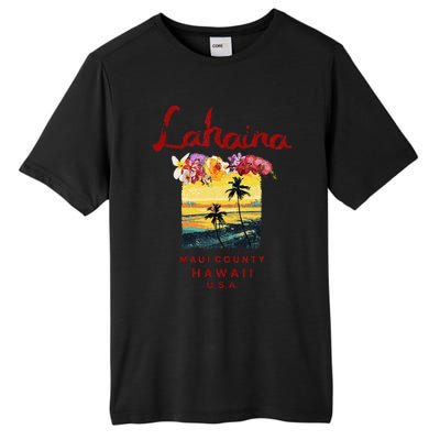 Hawaii Lahaina Maui Vintage Hawaiian Tall Fusion ChromaSoft Performance T-Shirt