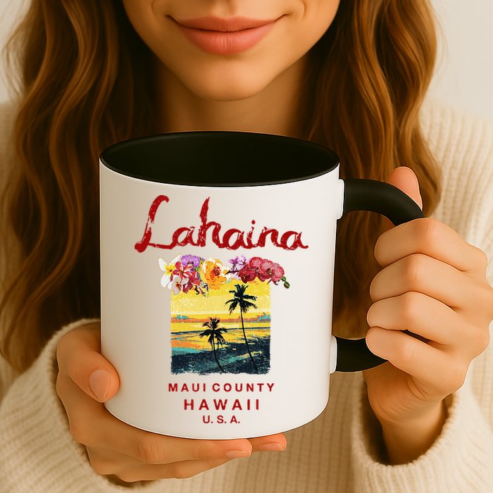Hawaii Lahaina Maui Vintage Hawaiian Mug