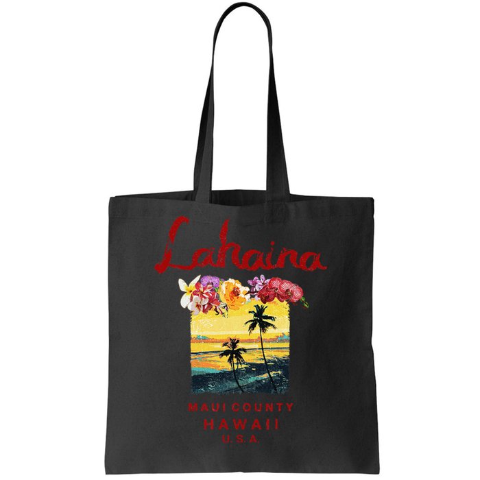 Hawaii Lahaina Maui Vintage Hawaiian Tote Bag