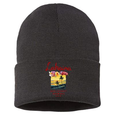 Hawaii Lahaina Maui Vintage Hawaiian Sustainable Knit Beanie