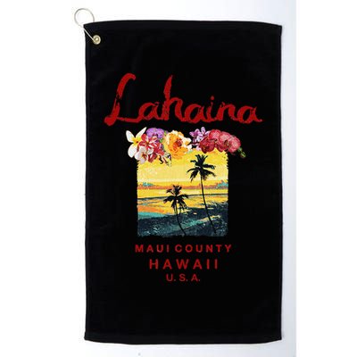 Hawaii Lahaina Maui Vintage Hawaiian Golf Towel