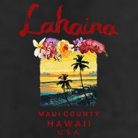 Hawaii Lahaina Maui Vintage Hawaiian Golf Towel