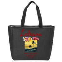 Hawaii Lahaina Maui Vintage Hawaiian Zip Tote Bag