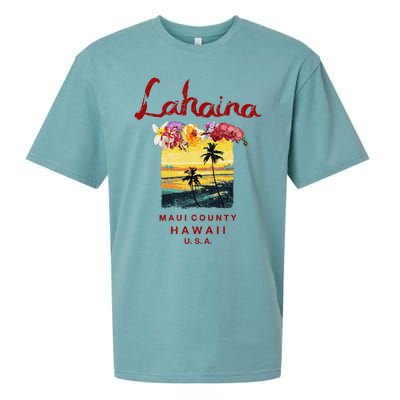 Hawaii Lahaina Maui Vintage Hawaiian Sueded Cloud Jersey T-Shirt