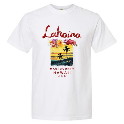 Hawaii Lahaina Maui Vintage Hawaiian Garment-Dyed Heavyweight T-Shirt