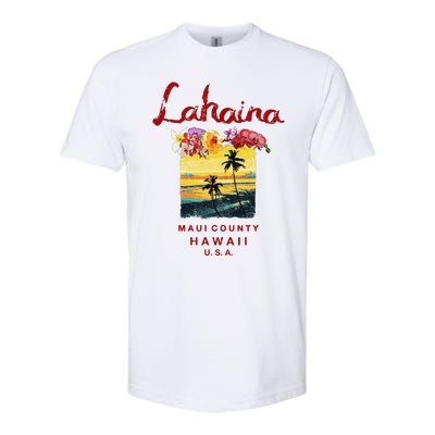 Hawaii Lahaina Maui Vintage Hawaiian Softstyle® CVC T-Shirt