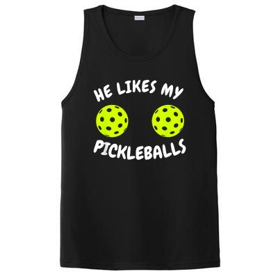 He Likes My Pickleballs Couple Pickleball Matching PosiCharge Competitor Tank