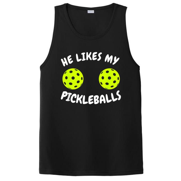 He Likes My Pickleballs Couple Pickleball Matching PosiCharge Competitor Tank