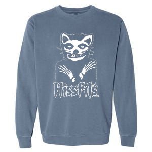 Hissfits Love Music Cute Kittens Rock Band Garment-Dyed Sweatshirt