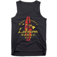 Hawaii Lahaina Maui Vintage Hawaiian Islands Surf Tank Top