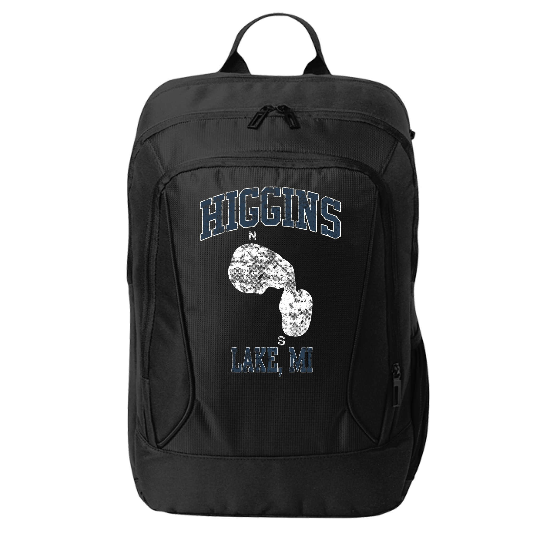 Higgins Lake Michigan Vintage City Backpack