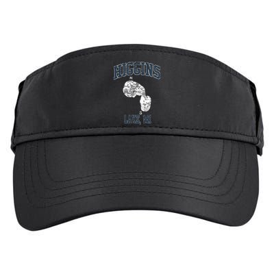 Higgins Lake Michigan Vintage Adult Drive Performance Visor