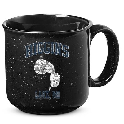 Higgins Lake Michigan Vintage 15oz Campfire Ceramic Mug