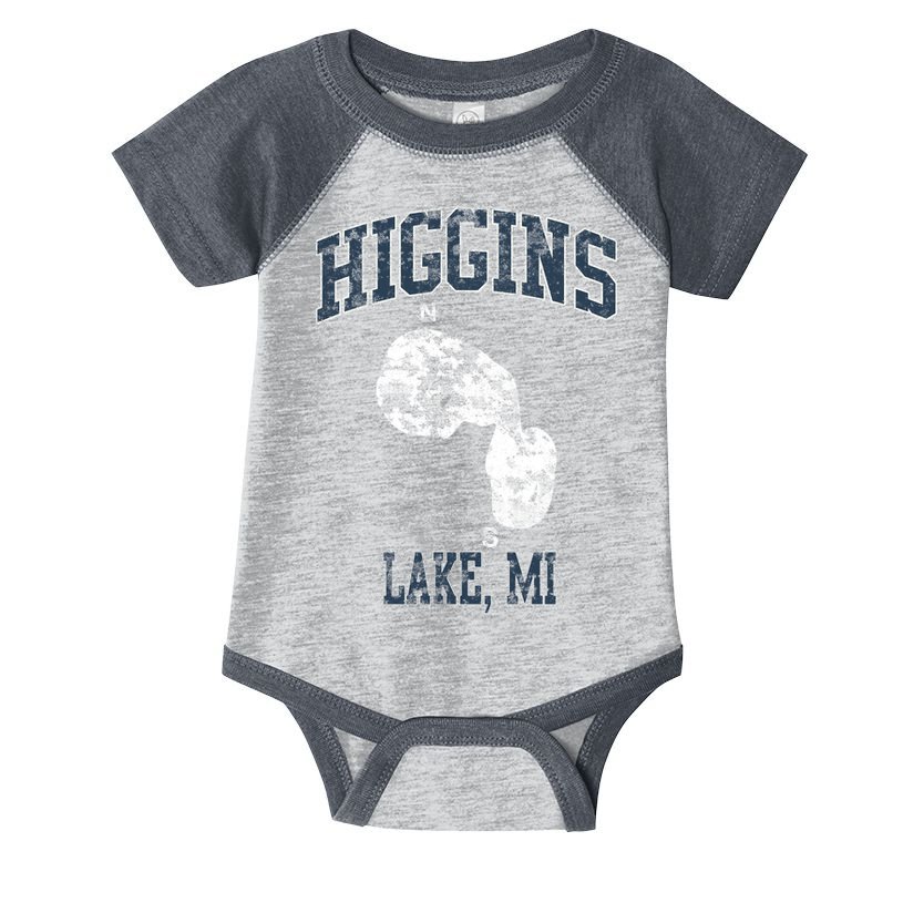 Higgins Lake Michigan Vintage Infant Baby Jersey Bodysuit