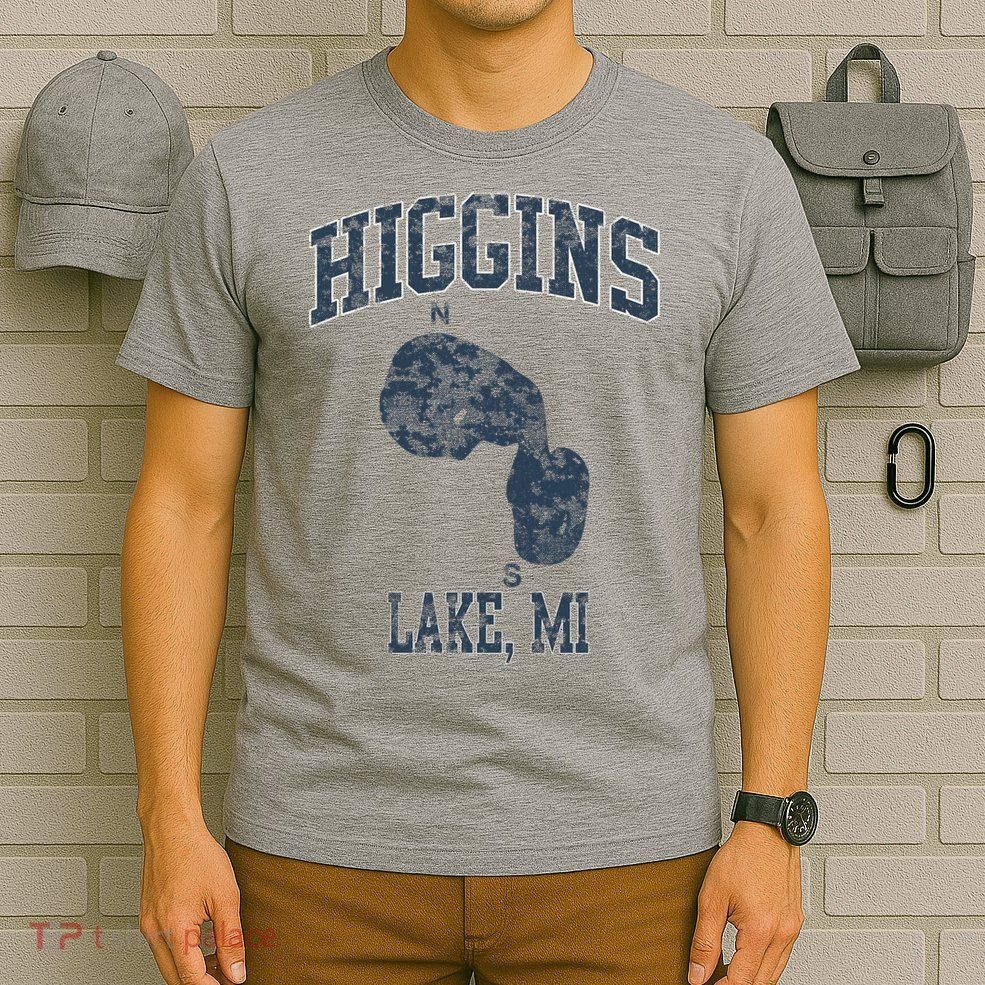 Higgins Lake Michigan Vintage T-Shirt