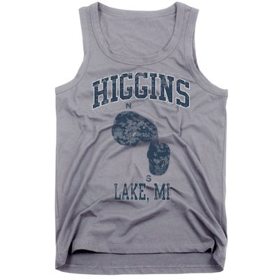 Higgins Lake Michigan Vintage Tank Top