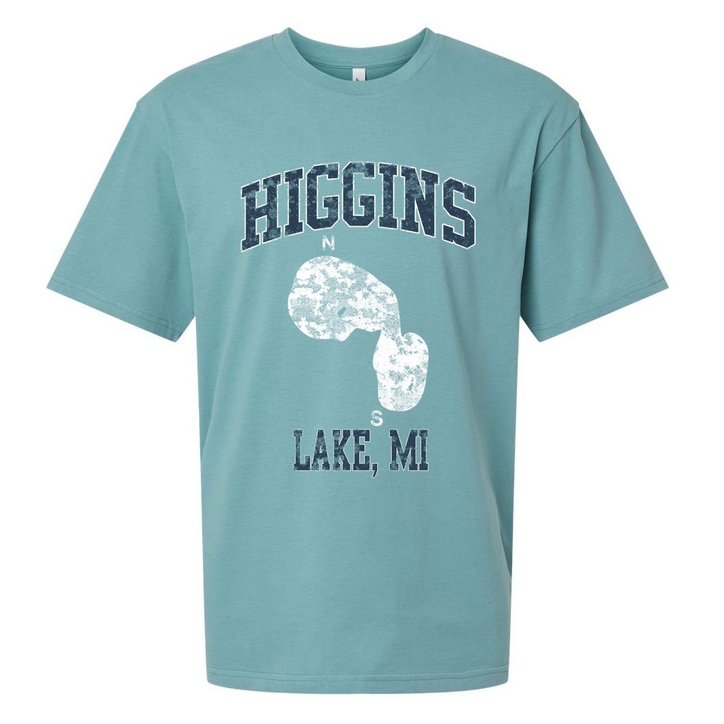 Higgins Lake Michigan Vintage Sueded Cloud Jersey T-Shirt