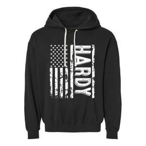 Hardy Last Name Funny Surname Team Hardy Family Reunion Garment-Dyed Fleece Hoodie