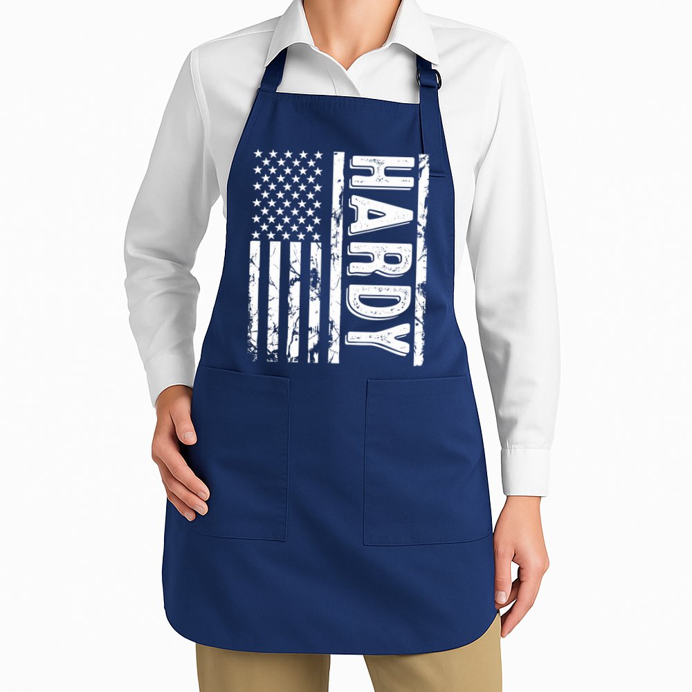 Hardy Last Name Funny Surname Team Hardy Family Reunion Apron