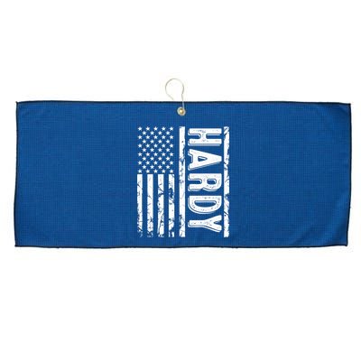 Hardy Last Name Funny Surname Team Hardy Family Reunion Large Microfiber Waffle Golf Towel