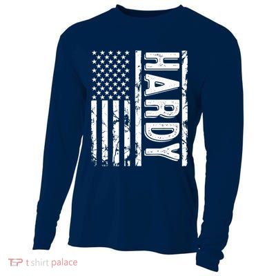 Hardy Last Name Funny Surname Team Hardy Family Reunion Cooling Performance Long Sleeve Crew