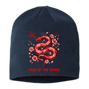 Happy Lunar New Year 2025 Year Of The Snake Zodiac Sign Sustainable Beanie