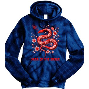 Happy Lunar New Year 2025 Year Of The Snake Zodiac Sign Tie Dye Hoodie