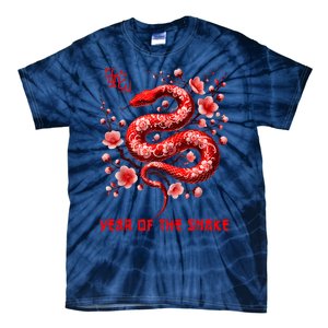 Happy Lunar New Year 2025 Year Of The Snake Zodiac Sign Tie-Dye T-Shirt