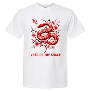 Happy Lunar New Year 2025 Year Of The Snake Zodiac Sign Garment-Dyed Heavyweight T-Shirt