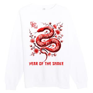 Happy Lunar New Year 2025 Year Of The Snake Zodiac Sign Premium Crewneck Sweatshirt