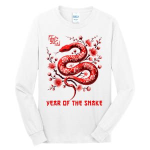 Happy Lunar New Year 2025 Year Of The Snake Zodiac Sign Tall Long Sleeve T-Shirt