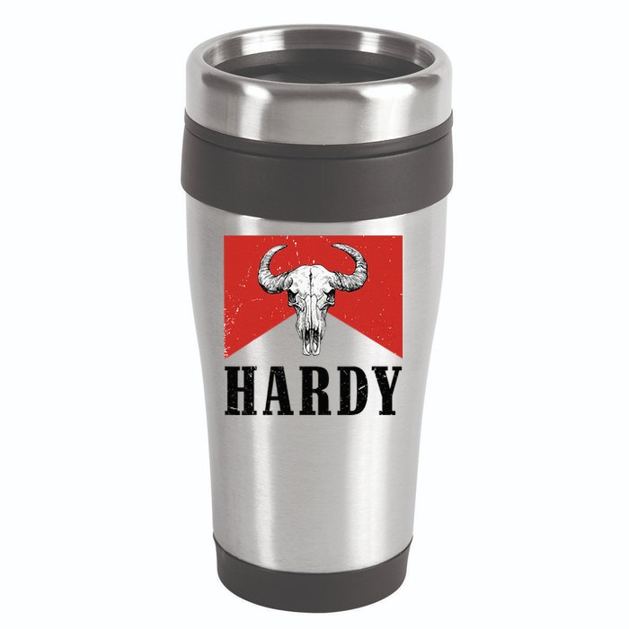 H.A.R.D.Y Last Name H.A.R.D.Y Family Western Style 16oz Travel Tumbler