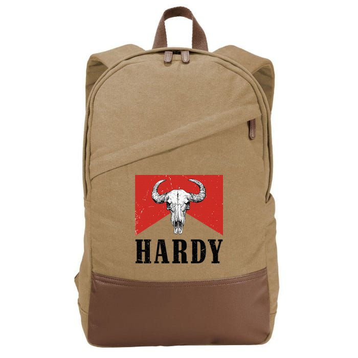 H.A.R.D.Y Last Name H.A.R.D.Y Family Western Style Cotton Canvas Backpack