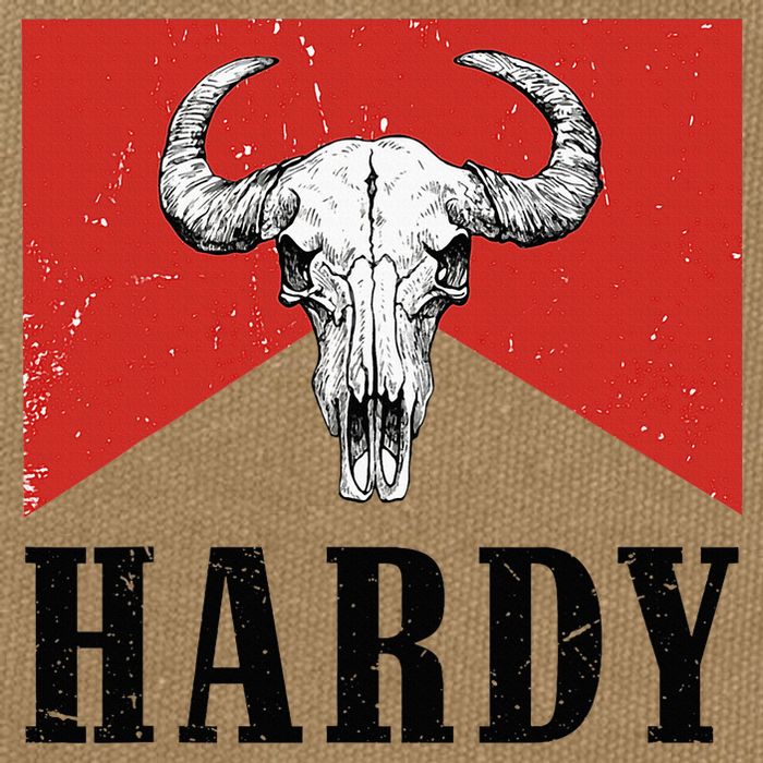 H.A.R.D.Y Last Name H.A.R.D.Y Family Western Style Cotton Canvas Backpack
