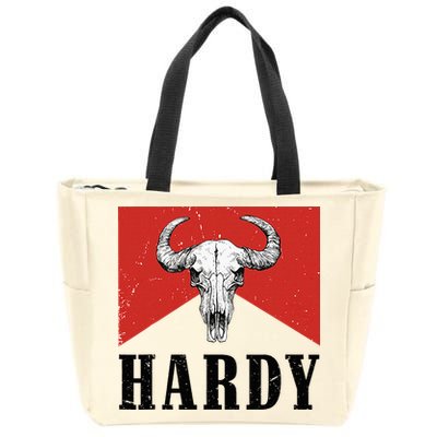 H.A.R.D.Y Last Name H.A.R.D.Y Family Western Style Zip Tote Bag