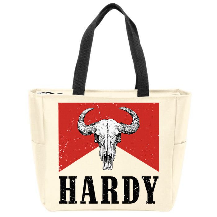 H.A.R.D.Y Last Name H.A.R.D.Y Family Western Style Zip Tote Bag