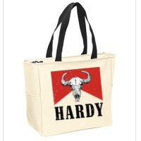 H.A.R.D.Y Last Name H.A.R.D.Y Family Western Style Zip Tote Bag