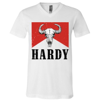 H.A.R.D.Y Last Name H.A.R.D.Y Family Western Style V-Neck T-Shirt