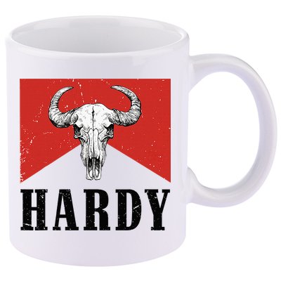H.A.R.D.Y Last Name H.A.R.D.Y Family Western Style 11oz C Handle Ceramic Mug