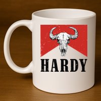 H.A.R.D.Y Last Name H.A.R.D.Y Family Western Style 11oz C Handle Ceramic Mug