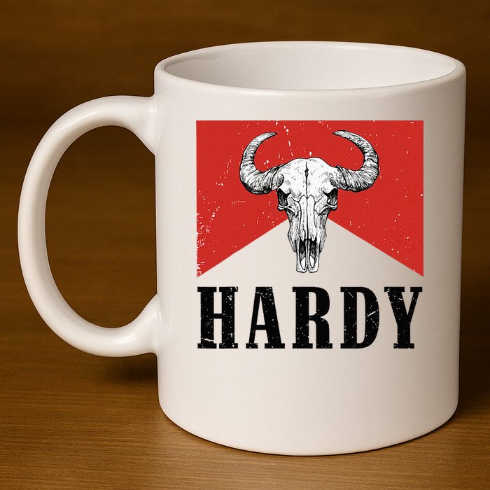 H.A.R.D.Y Last Name H.A.R.D.Y Family Western Style 11oz C Handle Ceramic Mug