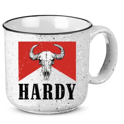 H.A.R.D.Y Last Name H.A.R.D.Y Family Western Style 15oz Campfire Ceramic Mug